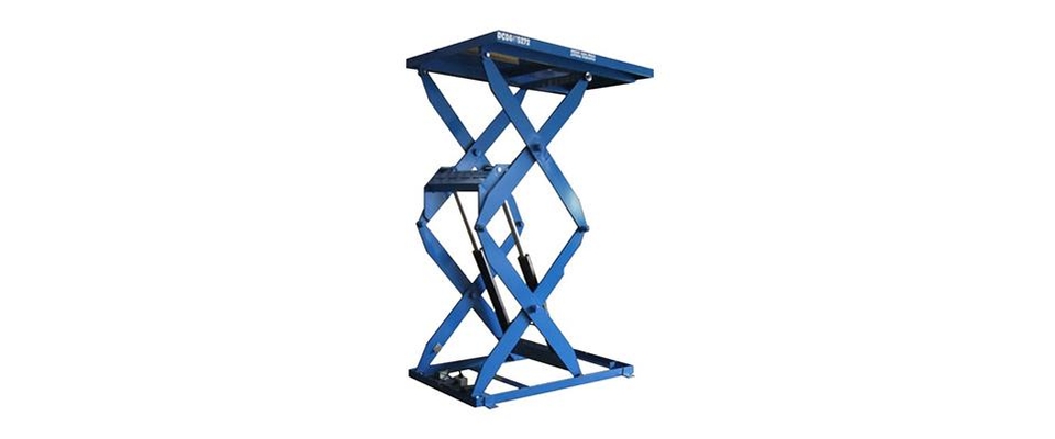 Hydraulic double scissor lift tables