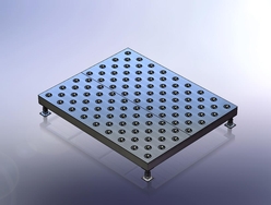 Convoyeur à plateau sur roulettes